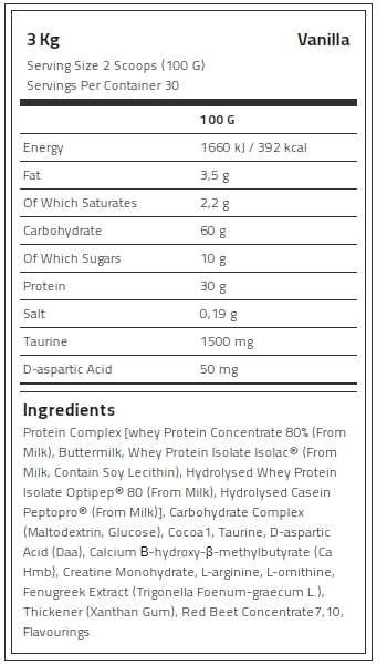 Levrone Black Kevin Levrone Anabolic Mass, 3 Kg, Contributes to a Growth in Muscle Mass | 6281-MHSRO | 6281-MHSRO