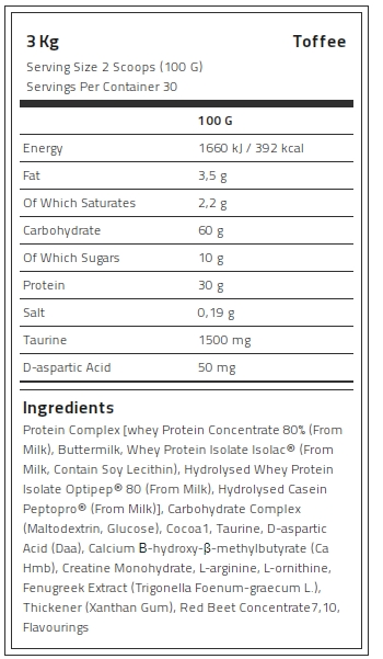 Levrone Black Kevin Levrone Anabolic Mass, 3 Kg, Contributes to a Growth in Muscle Mass | 6281-MHSRO | 6281-MHSRO