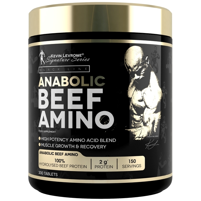 Levrone Black Kevin Levrone ANABOLIC BEEF AMINO 300 tablets | Premium Hydrolyzed Amino for Muscle Growth & Recovery | Optimal Absorption, Concentrated Amino Acids | Ideal for Athletes & Bodybuilders | 1408-BVNMU | 1408-BVNMU