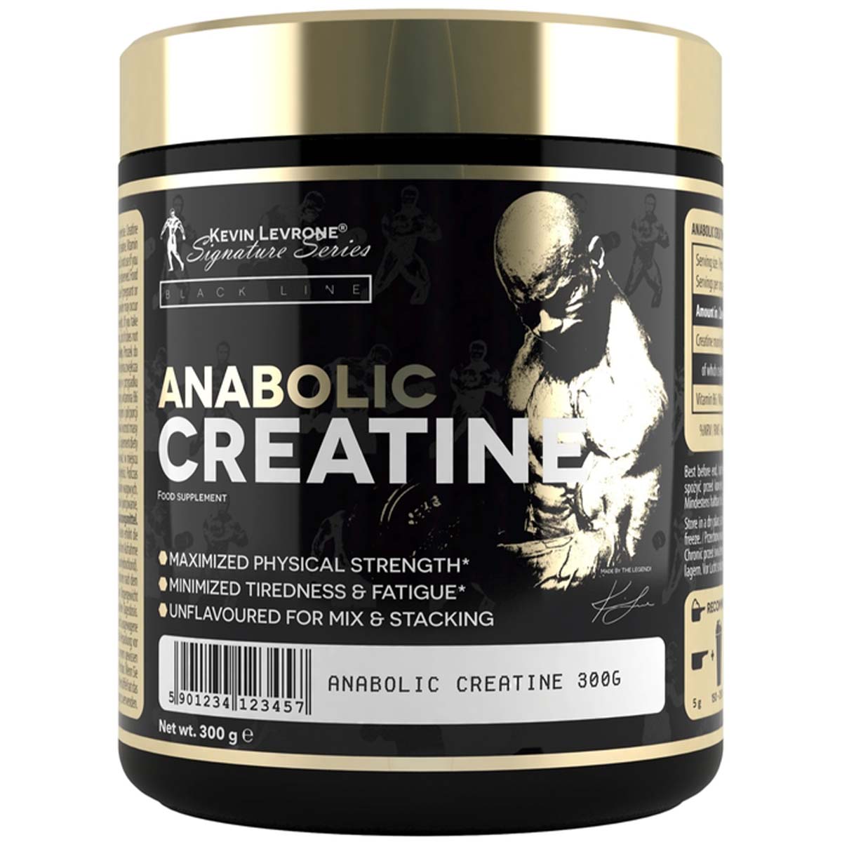 Levrone Black Kevin Levrone Anabolic Creatine, Unflavored, 300 G, Maximized Physical Strength | 8073-TEVXU | 8073-TEVXU