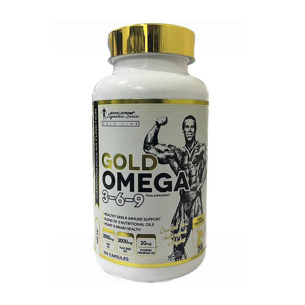Levrone Gold Kevin Levrone Gold Omega 3 6 9, 100 Capsules, Support Brain Health, Support Heart Health | 6957-RJSWI | 6957-RJSWI