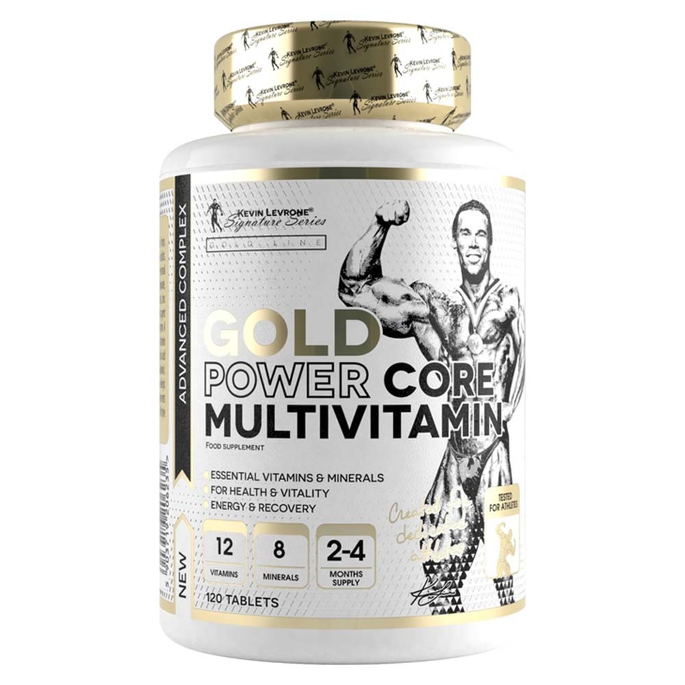 Levrone Gold Kevin Levrone Gold Power Core Multivitamin, 120 Tablets, Contains Vitamins and Minerals, Recommended for Physically Active Adults. | 6170-CQIUV | 6170-CQIUV