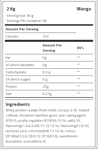 Levrone Gold Kevin Levrone 100% Gold Isolate Whey, 2 Kg, Whey Protein Isolate | 3518-MYWHK | 3518-MYWHK