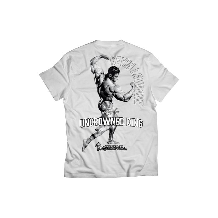 Levrone Merch Kevin Levrone T-Shirt UNCROWNED KING 240g White 5903719263900 | 3984-LCOQP | 3984-LCOQP